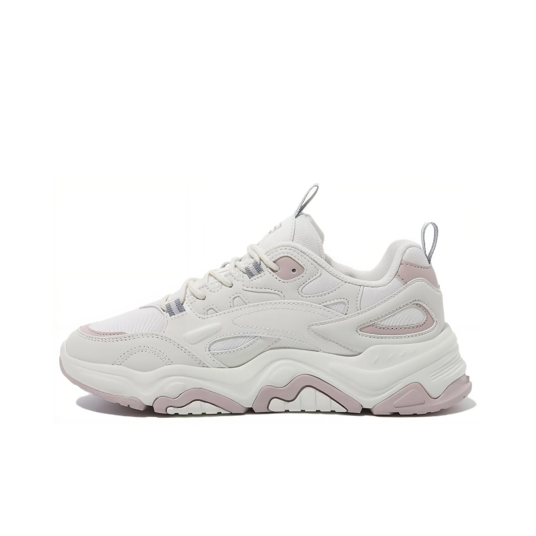 FILA Tiny Rumble Anti Slip Wear Resistant Low Top Casual Shoes Unisex Pink