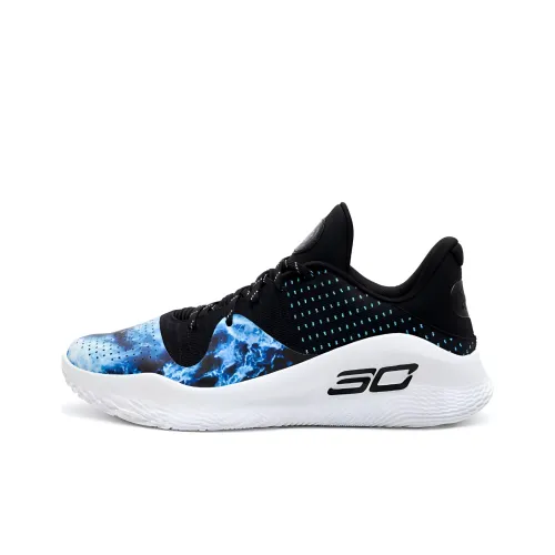 Under Armour Curry 4 Баскетбольные кроссовки Низкий Верх Синий Черный Мужские