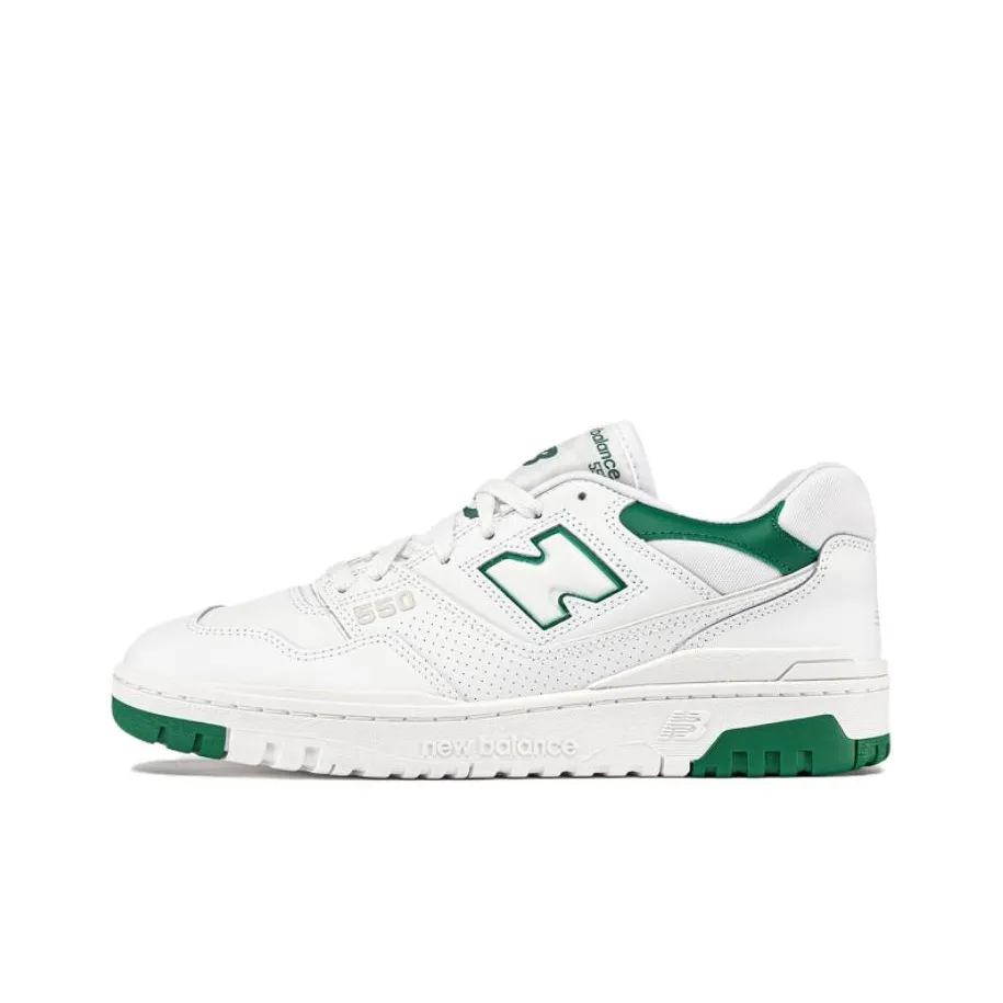 New Balance 550 White Classic Green