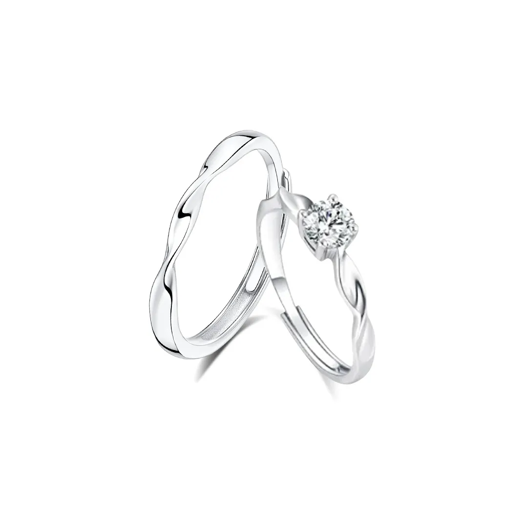 Asia Star Sterling Silver Rings Unisex