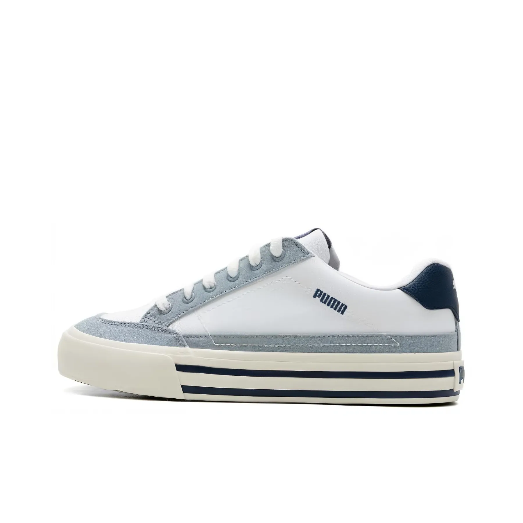 PUMA Амортизация Устойчивый к истиранию Легкий и Дышащий Низкие Кроссовки для скейтбординга Унисекс Белый Синий