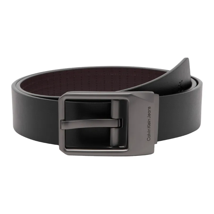 Calvin Klein Ремни из коровьей кожи Мужской Космос Черный Земля Коричневый 3,5CM