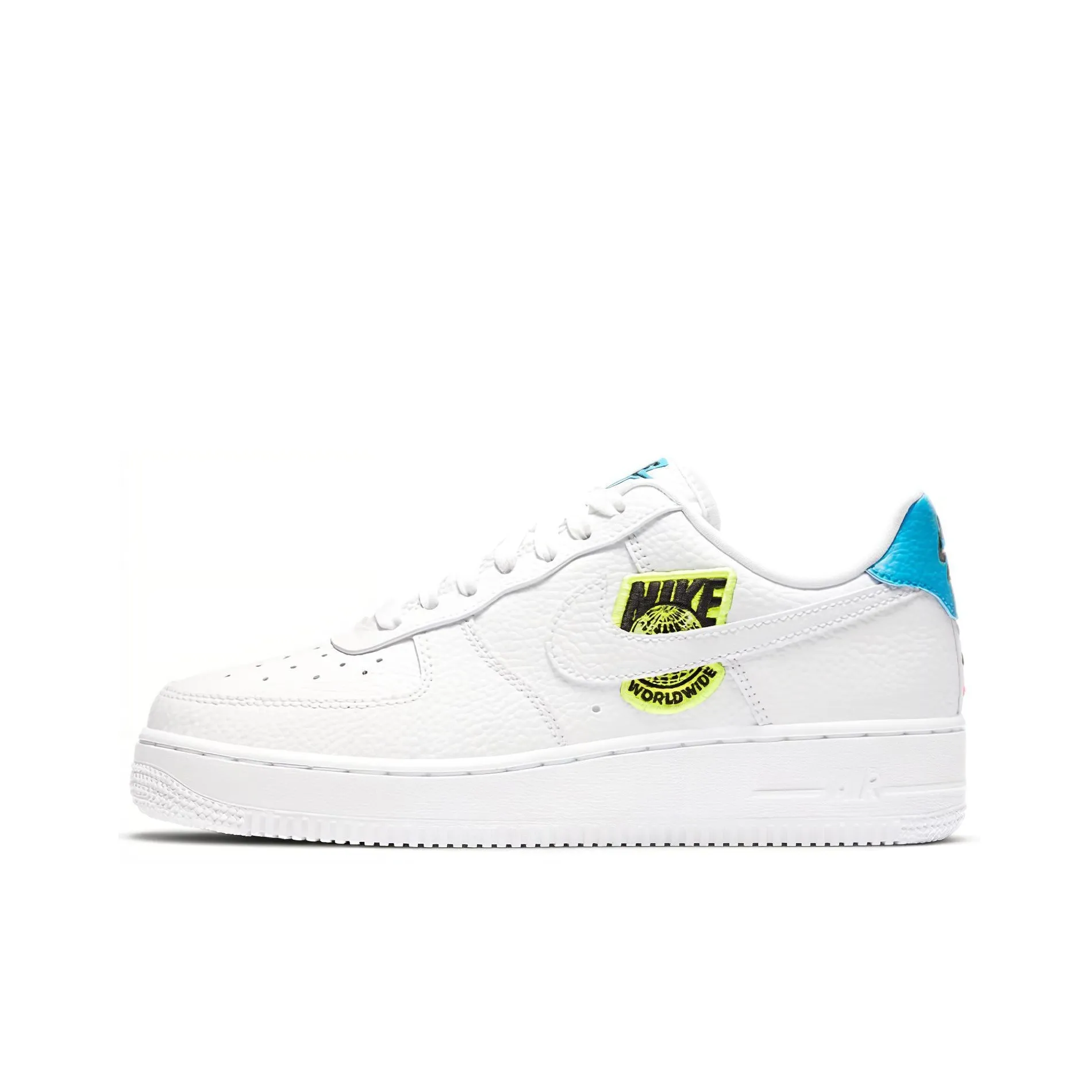 Nike Air Force 1 Low '07 Worldwide Pack White Blue Volt Women's