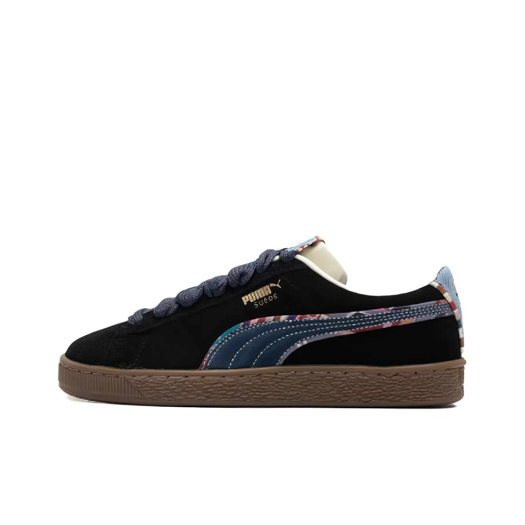PUMA Suede Bz Emb 'Black Navy Marzipan Light Blue'
