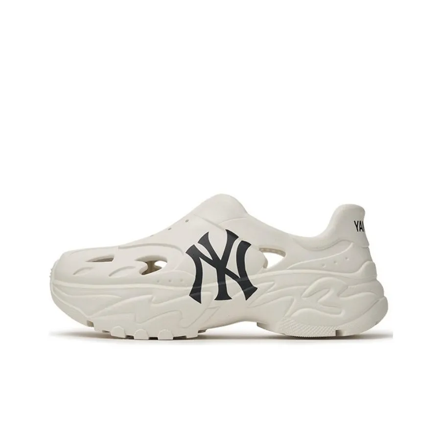MLB Big Ball Chunky Recovery Beach Sandals Unisex Ivory White
