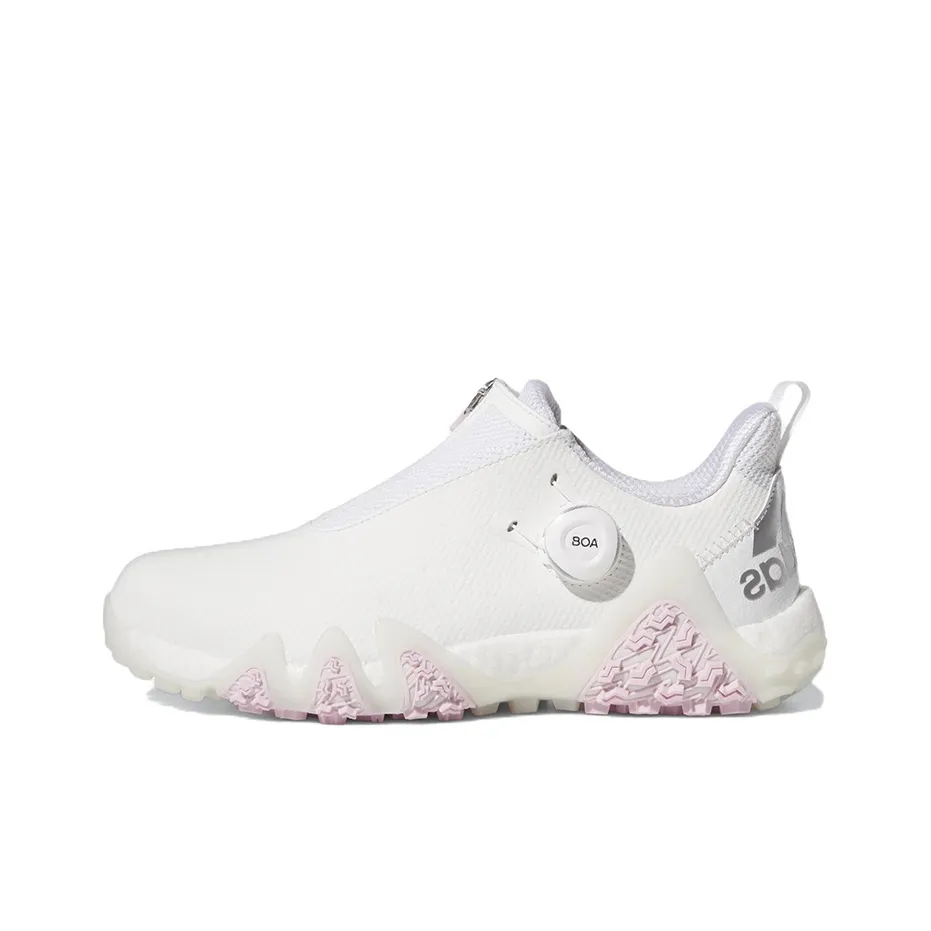 Adidas Codechaos 22 Spikeless Golf Cloud White Silver Metallic Clear Pink Women's
