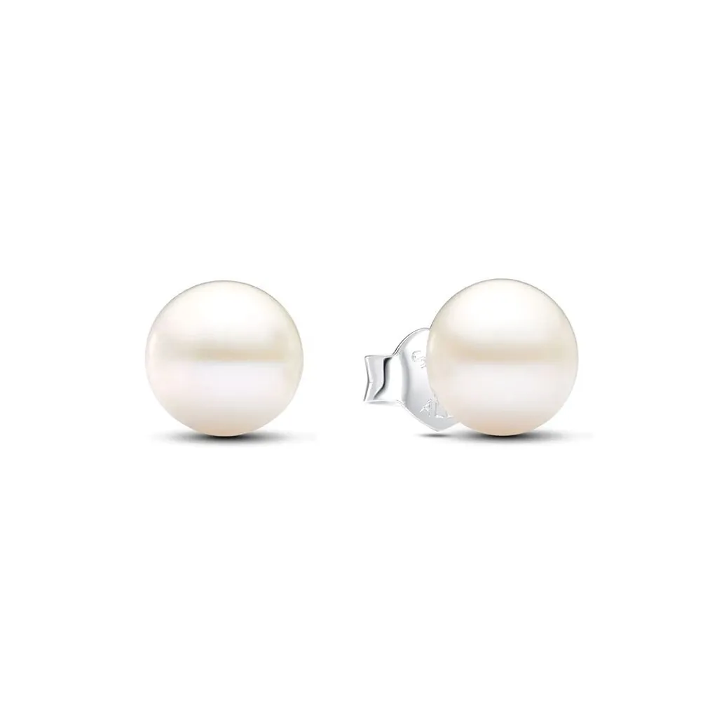 Pandora Silver Stud Earrings Women's Silver