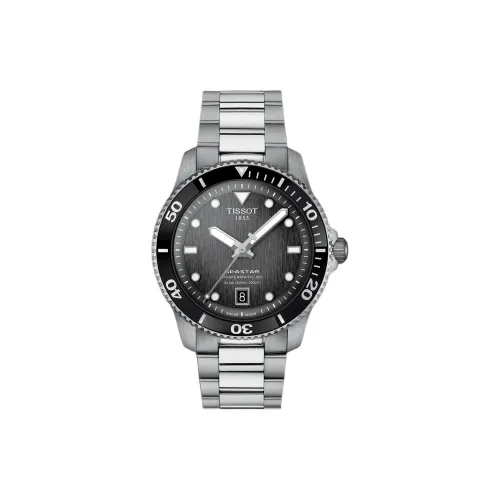 Tissot Автоматический Механический Movement Унисекс Часы 40 мм Серые