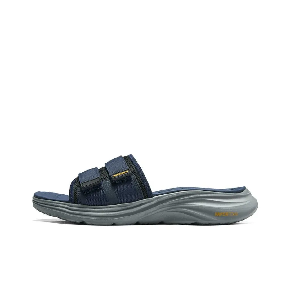Skechers Sport Abrasion Resistant Slide Slippers Men's Blue Black