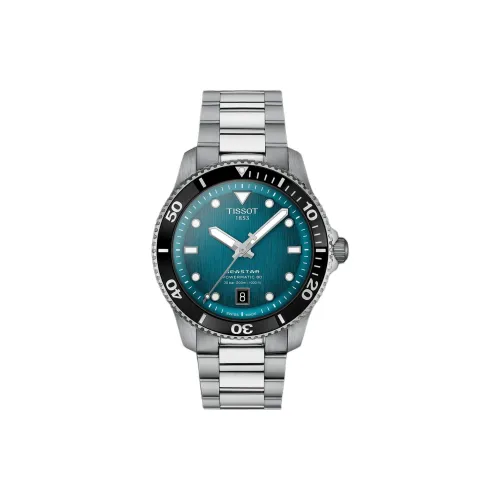 Tissot Автоматический Механический Movement Унисекс Часы 40 мм Зеленые
