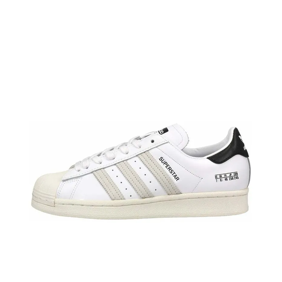 Superstar Adidas Originals 'Size Tag Cloud White'