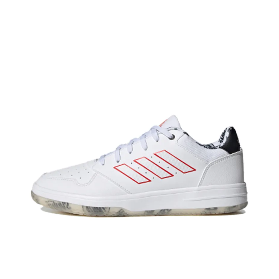 ADIDAS NEO Gametalker Устойчивый к истиранию Быстросохнущий Низкий Топ Баскетбольные Кроссовки для игры Мужской Белый Красный