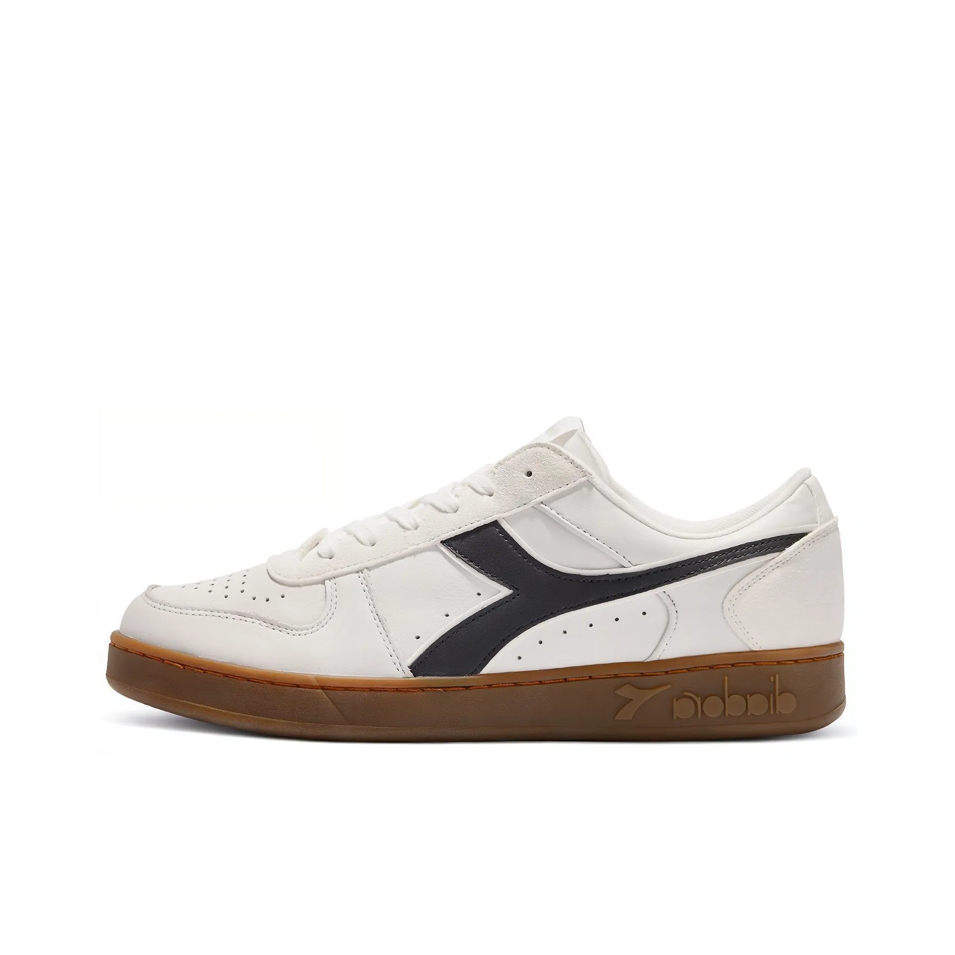 Diadora MAGIC BASKET LOW LEATHER Abrasion Resistant, Breathable, Lightweight Low Top Casual Shoes Unisex Black