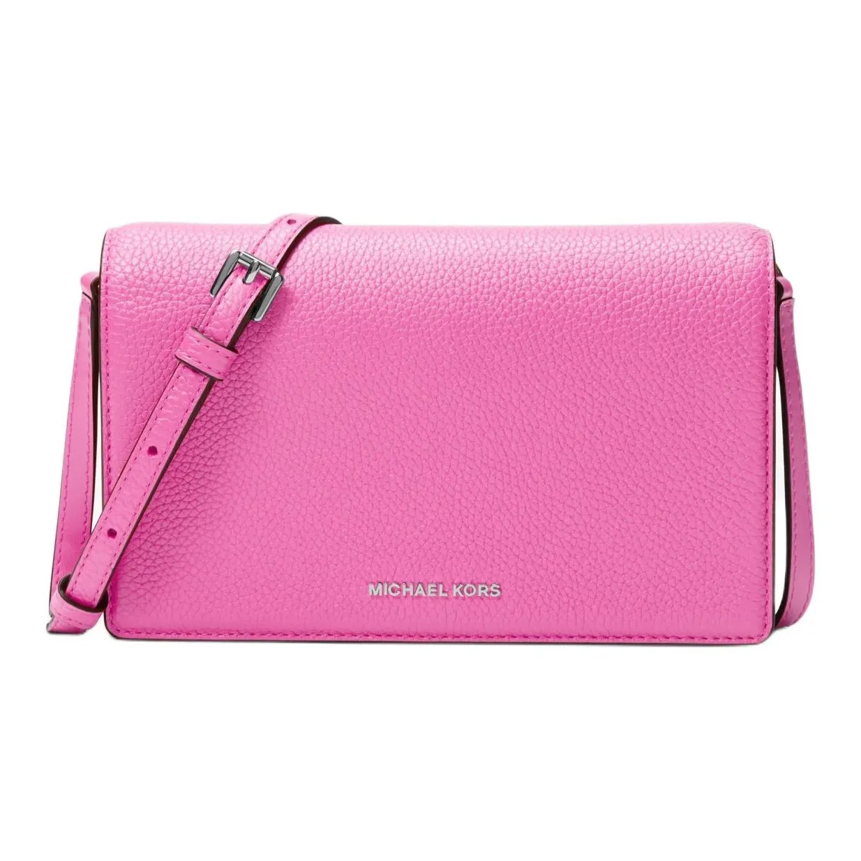 MICHAEL KORS Jet Set Коровья кожа Сумка через плечо Средняя Женская Пурпурно-розовая