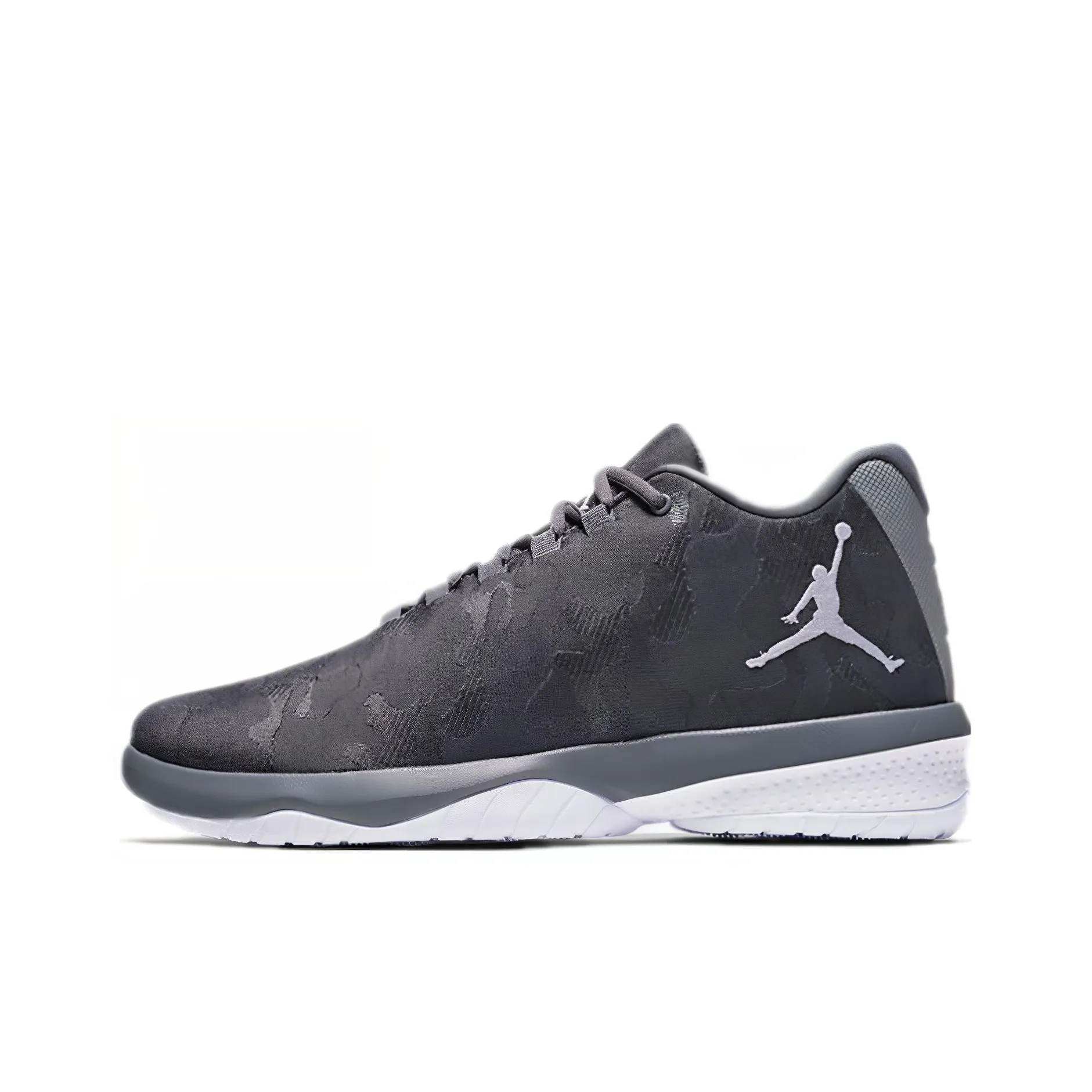 Джордан B. Fly Shock Absorbers Slip-Resistant Abrasion-Resistant Low-Top Basketball Shoes Men's Gray White
