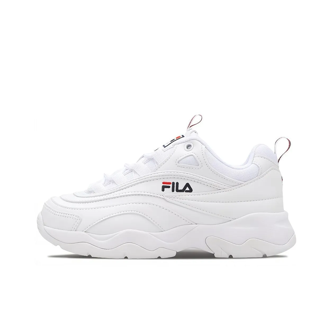 FILA Ray Устойчивый к истиранию Дышащий Низкий Топ Кроссовки Унисекс Белый
