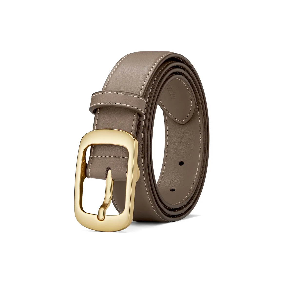 WilliamPOLO Ремни из коровьей кожи женские серые ширина 2,8 см