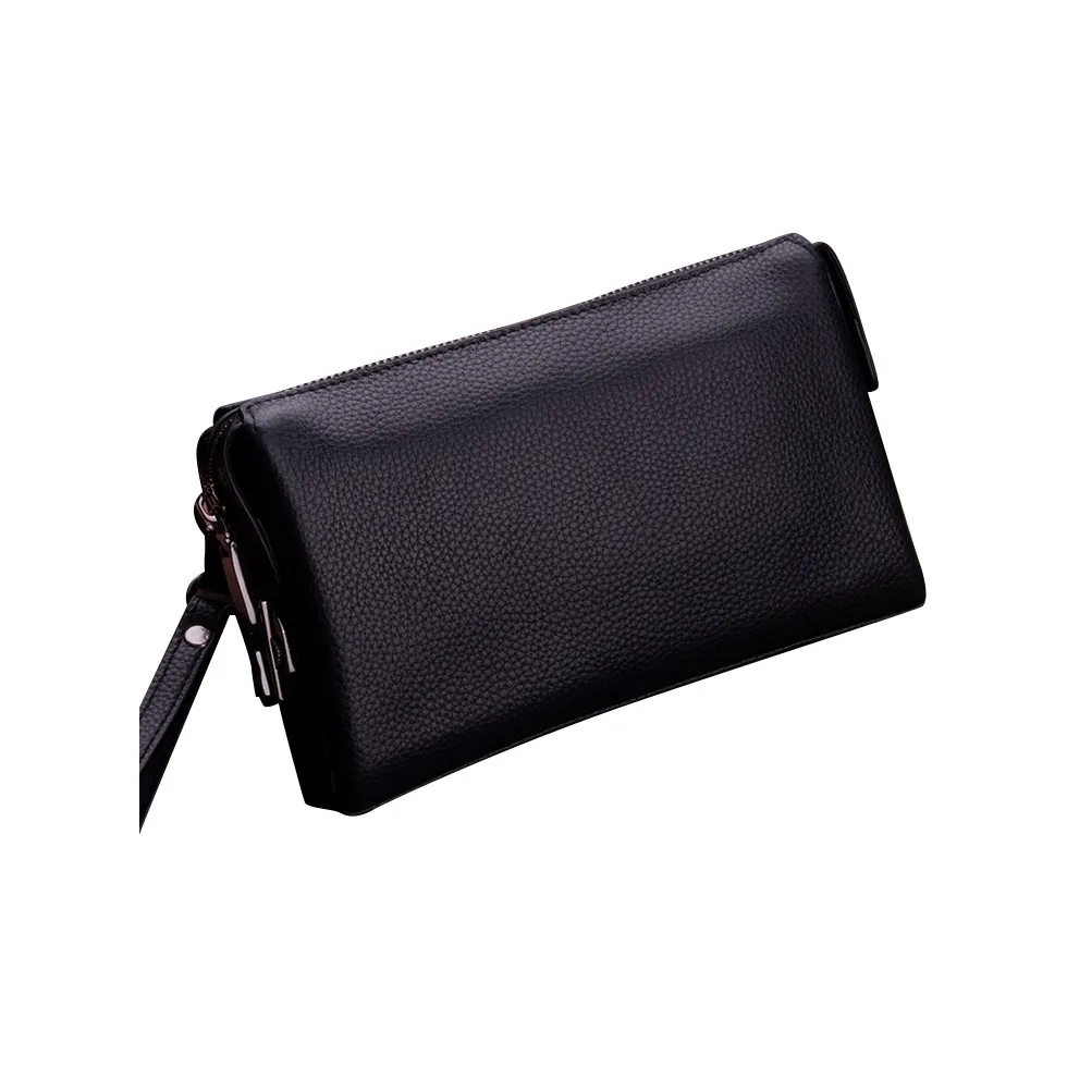 DOSRFINI Клатч из коровьей кожи мужской черный