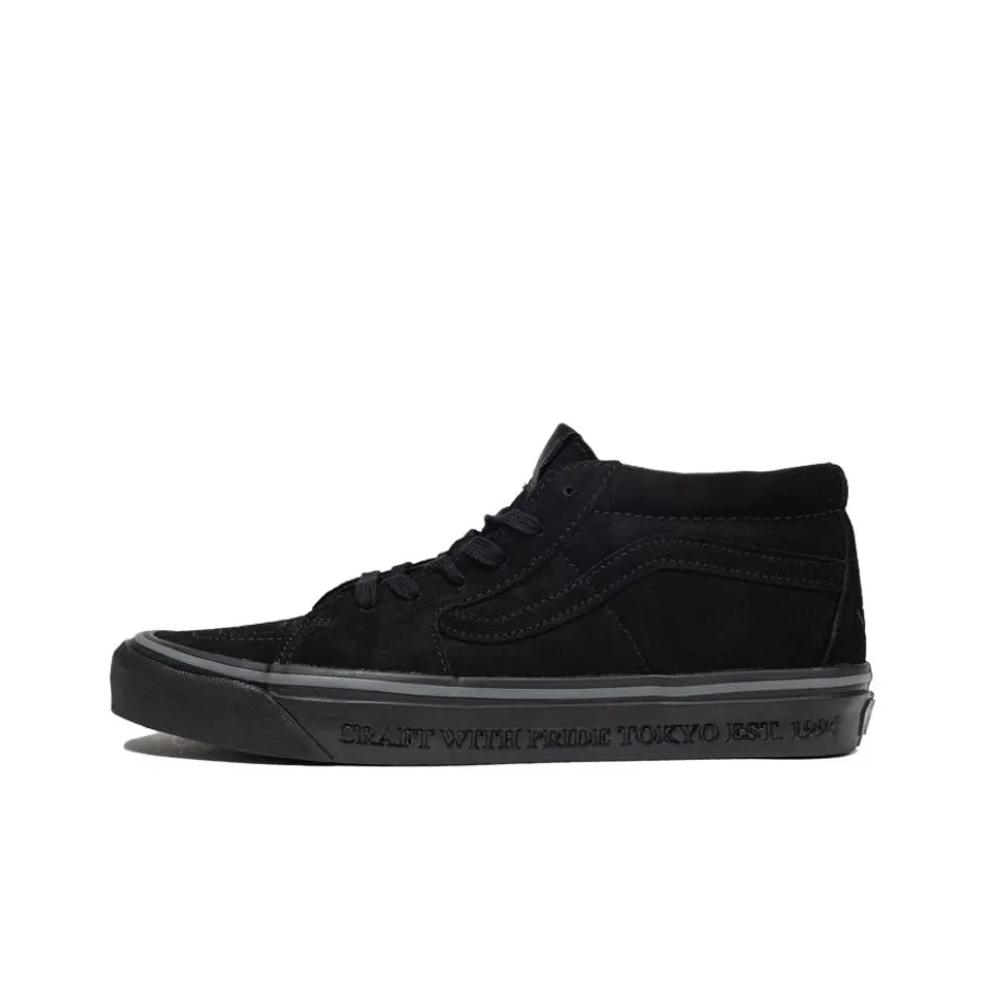 NEIGHBORHOOD совместный бренд x VANS Sk8 Mid 83 DX Дышащие Скейтбординг Кроссовки с низким верхом устойчивые к истиранию унисекс черный