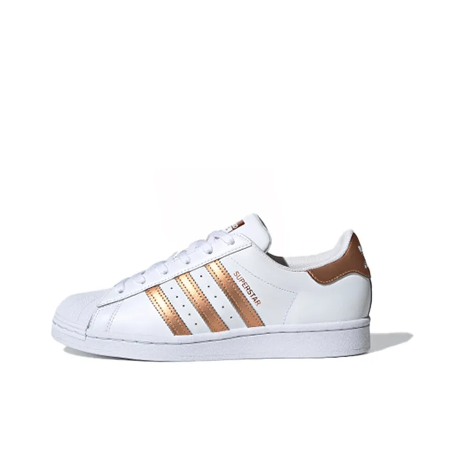 Adidas Superstar White Copper Metallic Women's