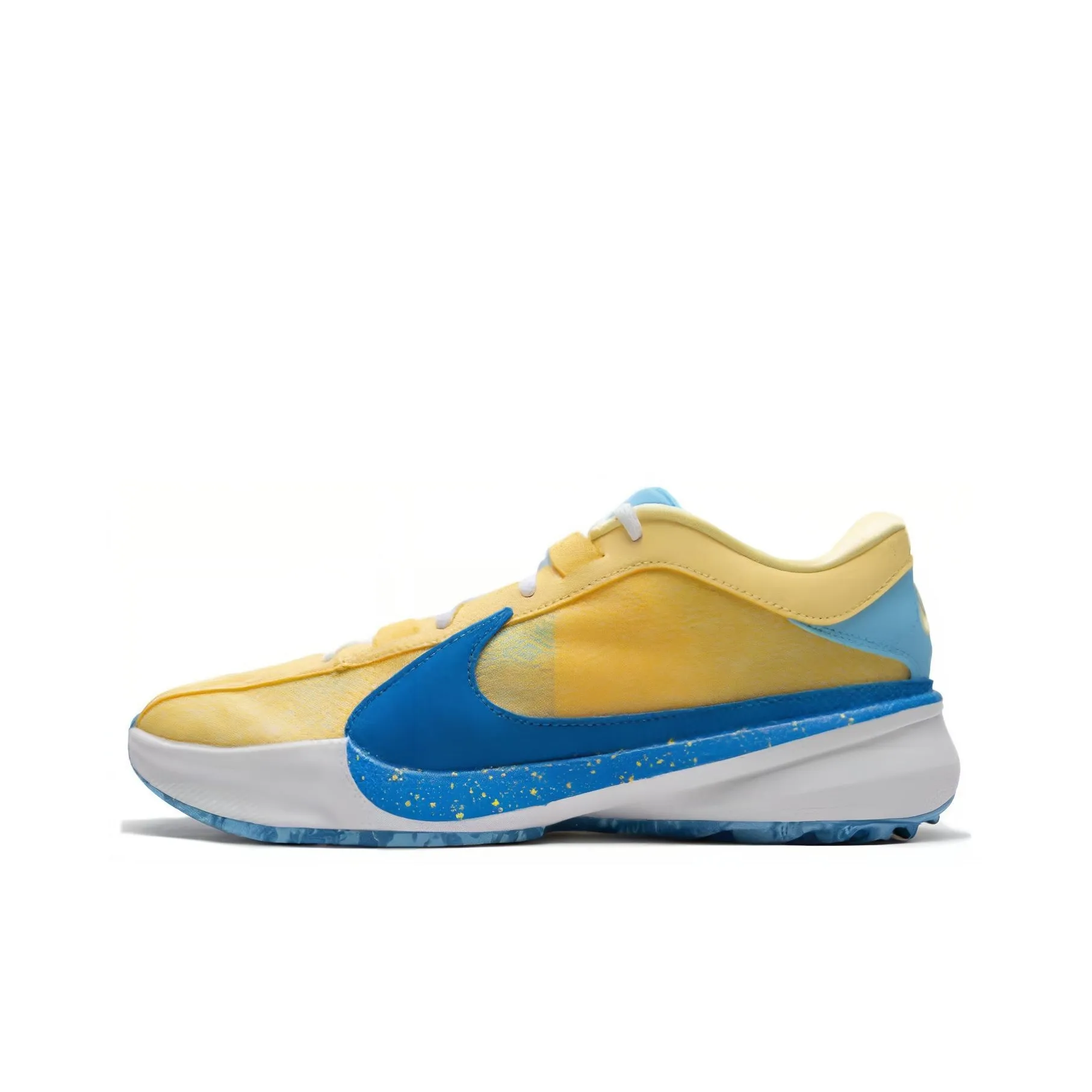 Nike Freak 5 Zoom EP Low Топ Баскетбольные кроссовки Мужской Желто-синий