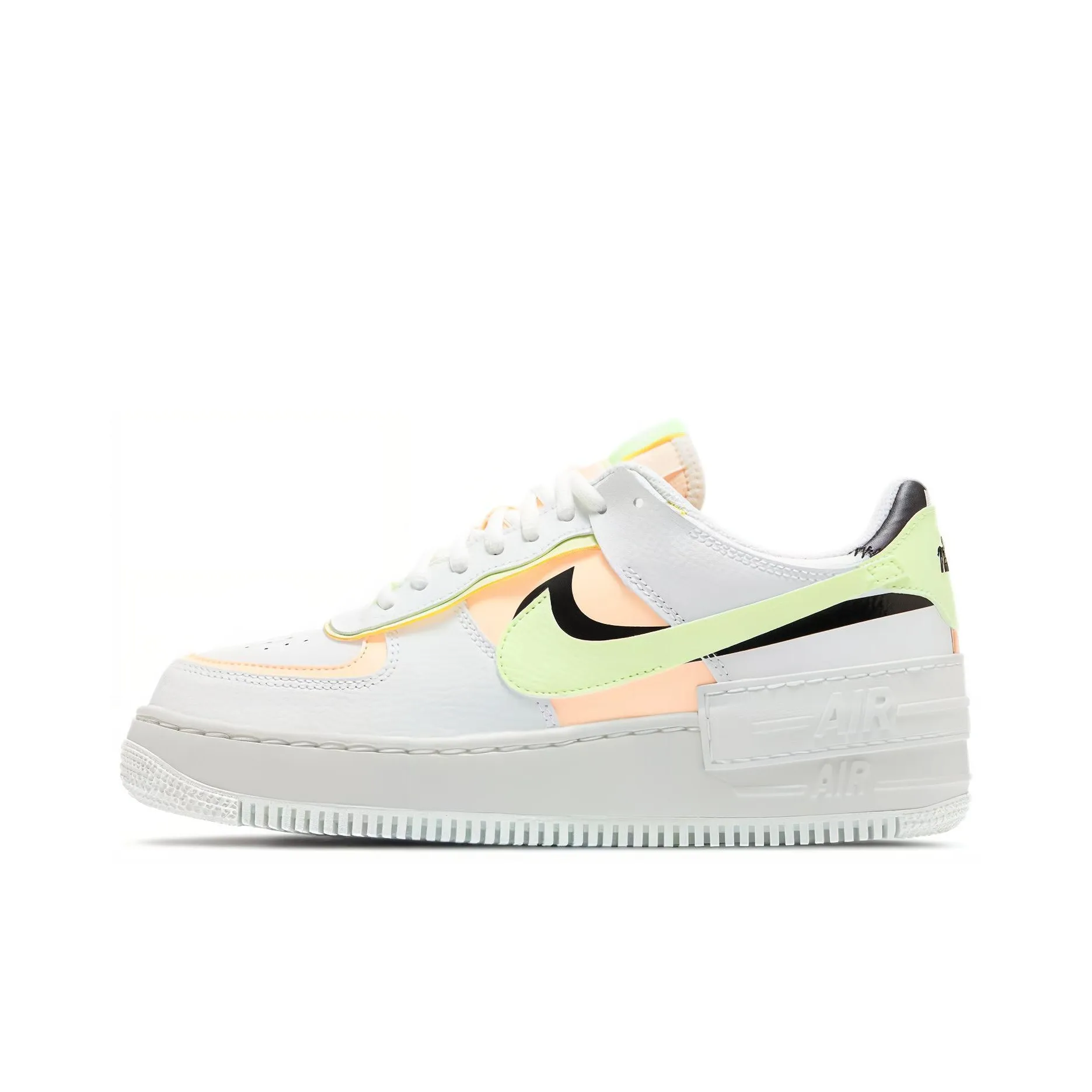 Nike Air Force 1 Low Shadow Summit White Barely Volt Crimson Tint Women's