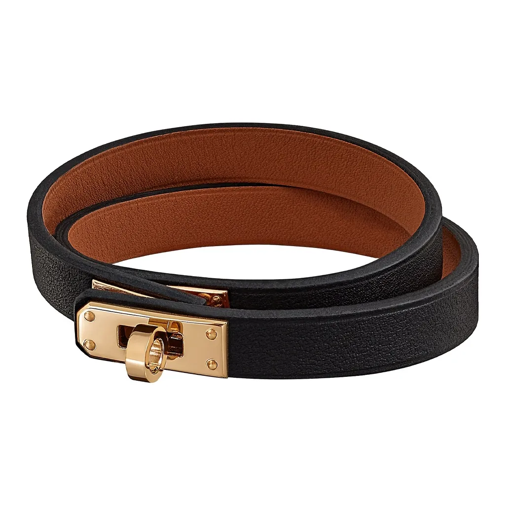 HERMES Mini Kelly Generation 1 Calfskin Wristbands Unisex