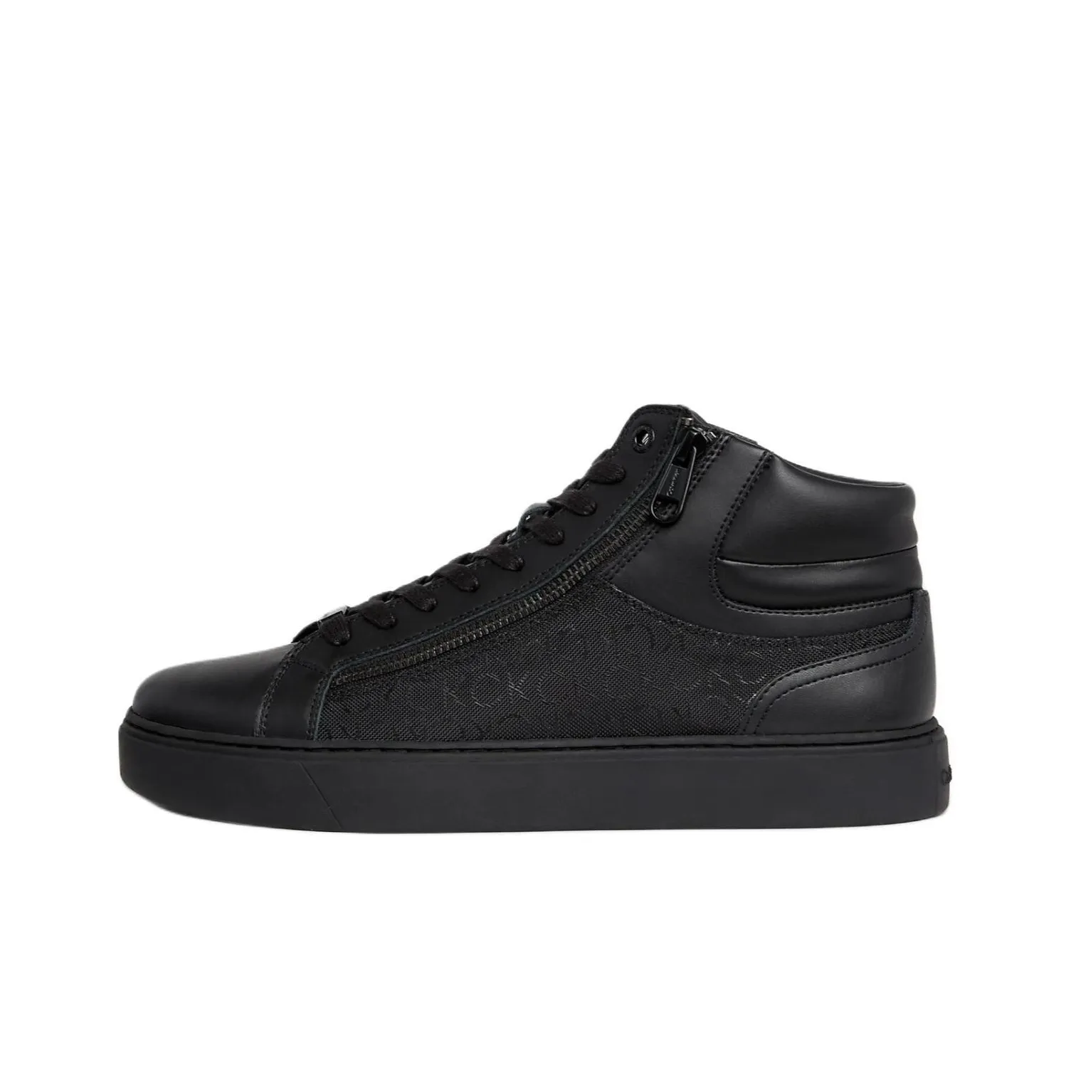 Calvin Klein Zip-up Leather Sneakers