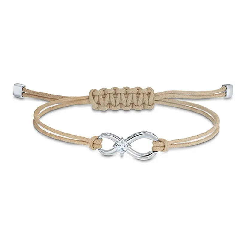 Swarovski Artificial Crystal Bracelets Unisex Beige