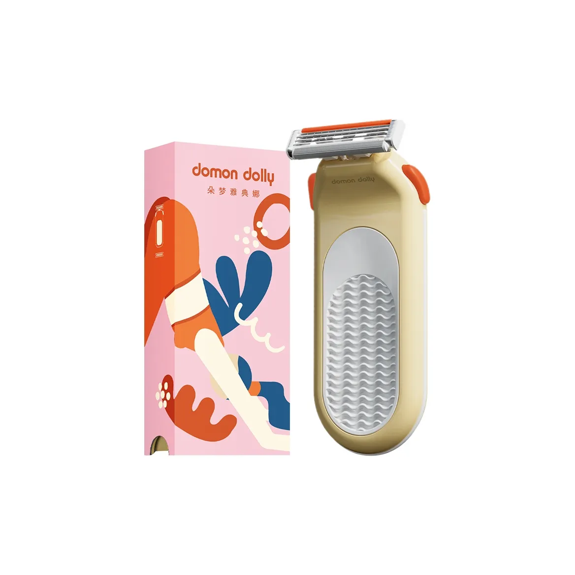 Женская бритва для удаления волос Athena 2 1 с ручкой и 3 лезвиями