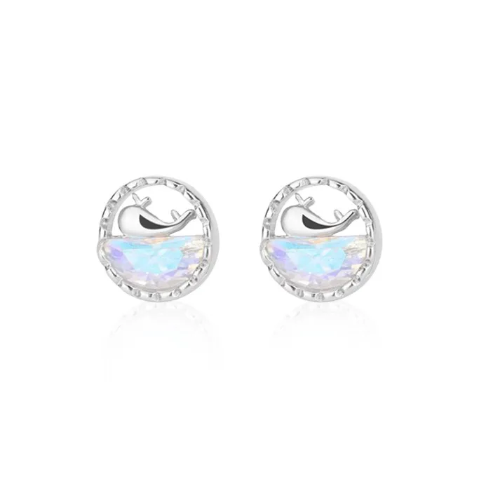 Hi There Copper Stud Earrings Women's