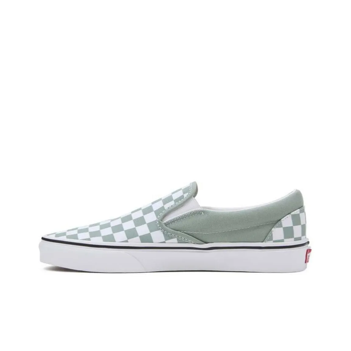 Vans Classic Slip On 
Color Theory Checkerboard   Iceberg Green
