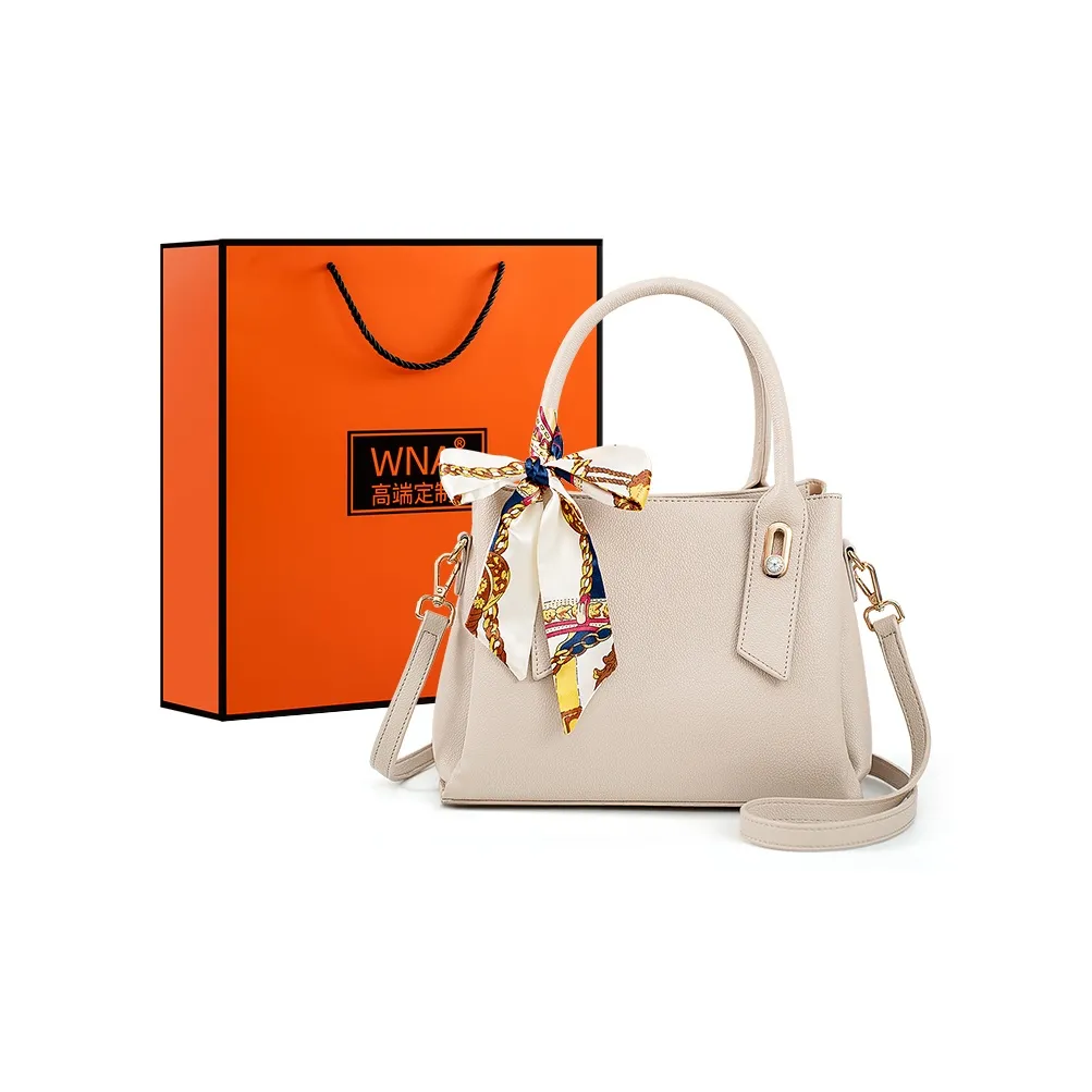 Vigno Сумка через плечо из синтетической кожи стандартная женская абрикосового цвета