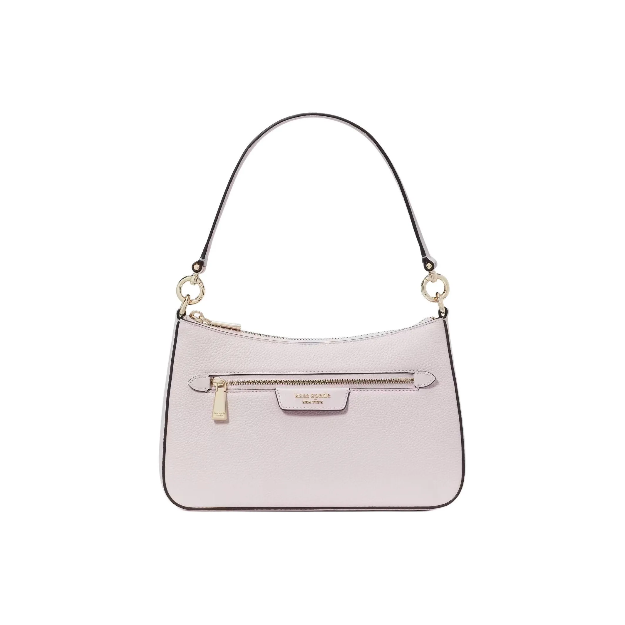 Kate Spade Hudson Litchi Grain Leather Portable Crossbody Bag, Shoulder Bag Women's Glitter Pink