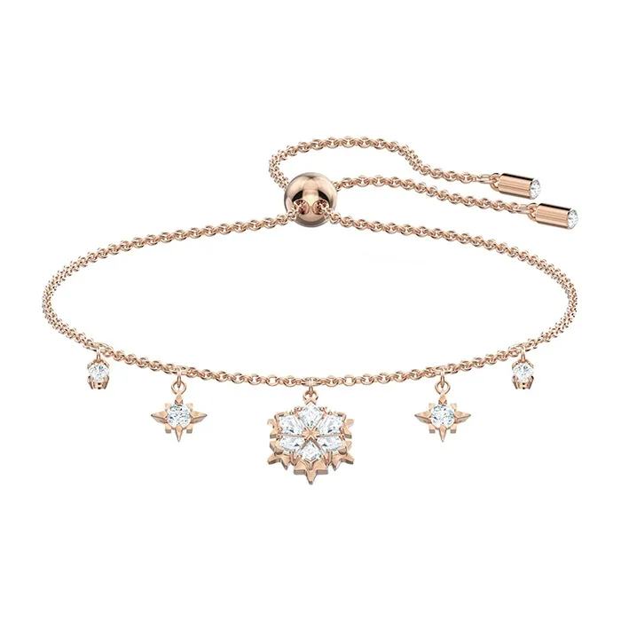 Swarovski Crystal Bracelets Women's Rose Gold Tone Plated