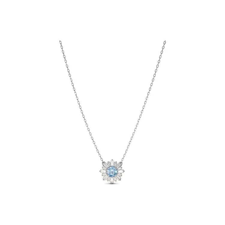 Swarovski Artificial Crystal Necklaces Women's Silver
