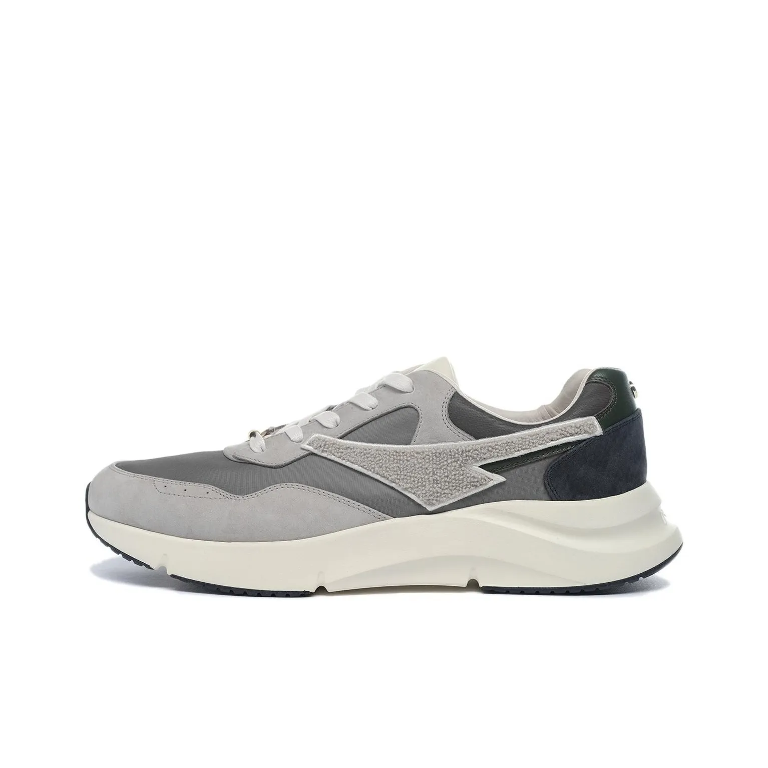 LI NING 1990 Anti Slip Wear Resistant Low Top Running Shoes Men's Gray