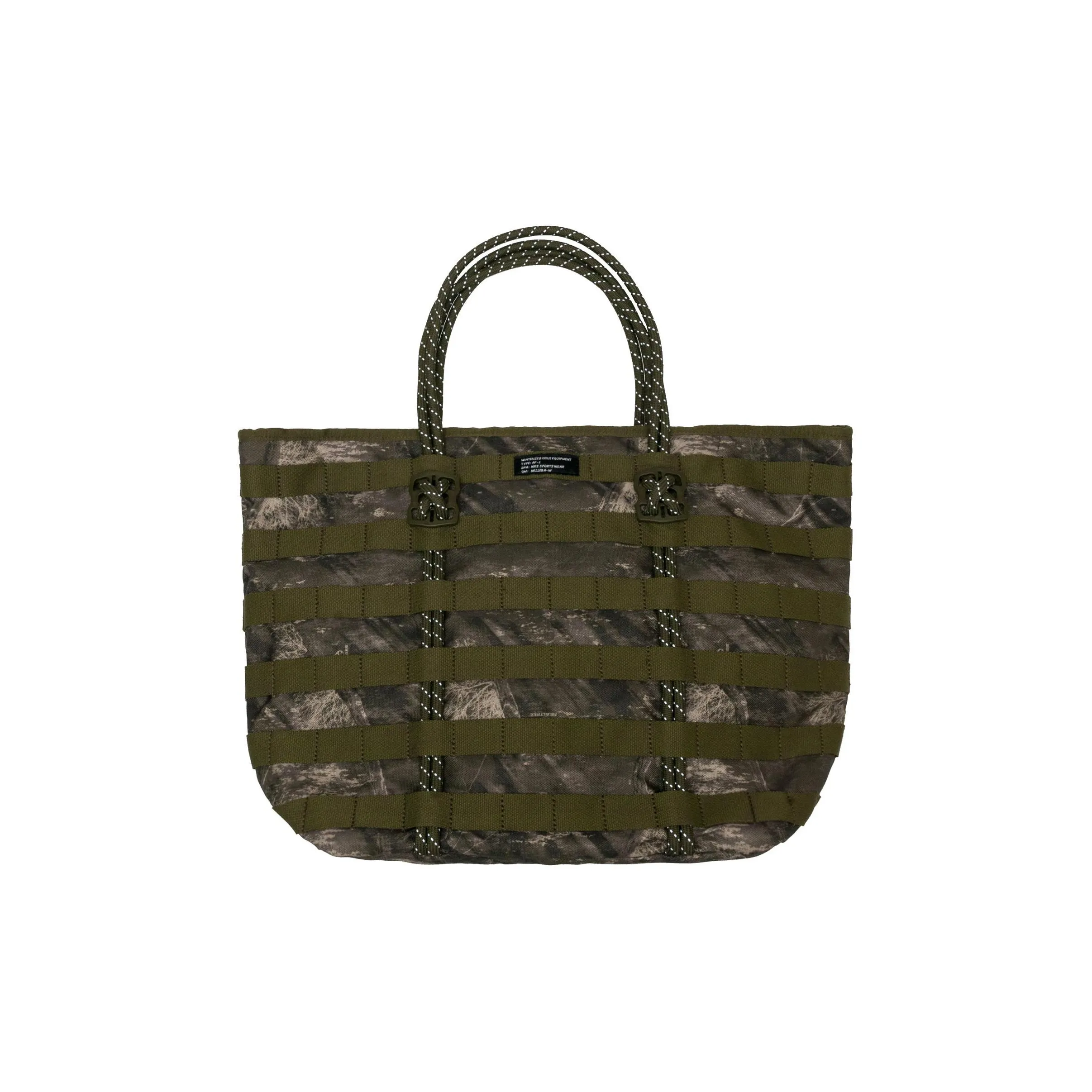 Nike Полиэстер Тоут Сумка Сумка для покупок Сумка Сумка через плечо Стандартная Унисекс Камуфляж Зеленый