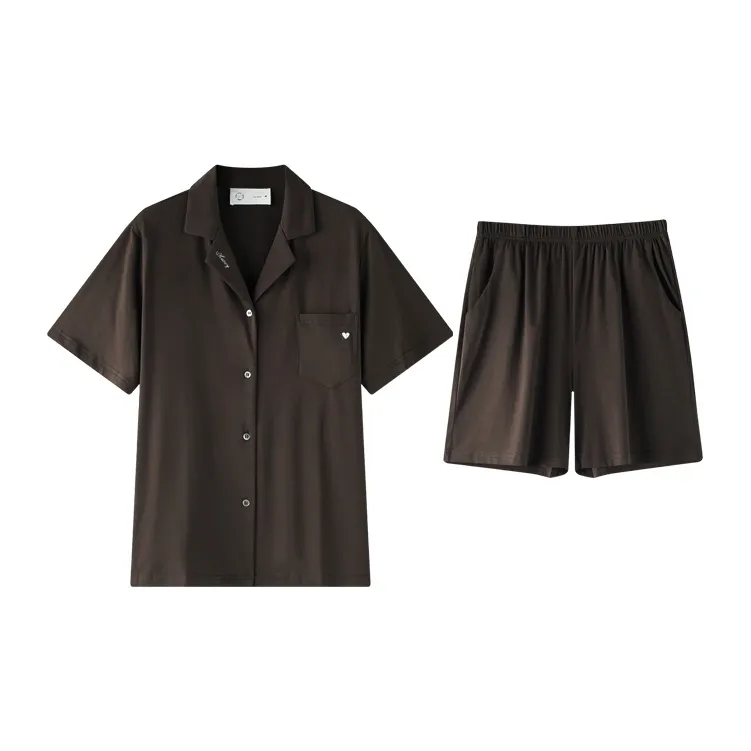Meonsill Pajama Set Women's Brown