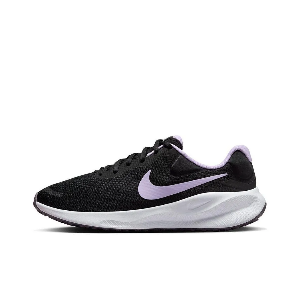 Nike Revolution 7 Black White Daybreak Lilac Bloom Women's