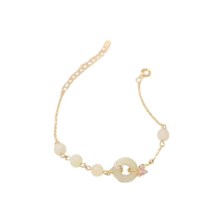 NAME.S Hetian Jade Bracelets Women's Pale Greenish White Jade