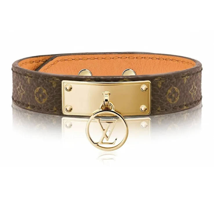 LOUIS VUITTON Calfskin, Canvas Wristbands Women's