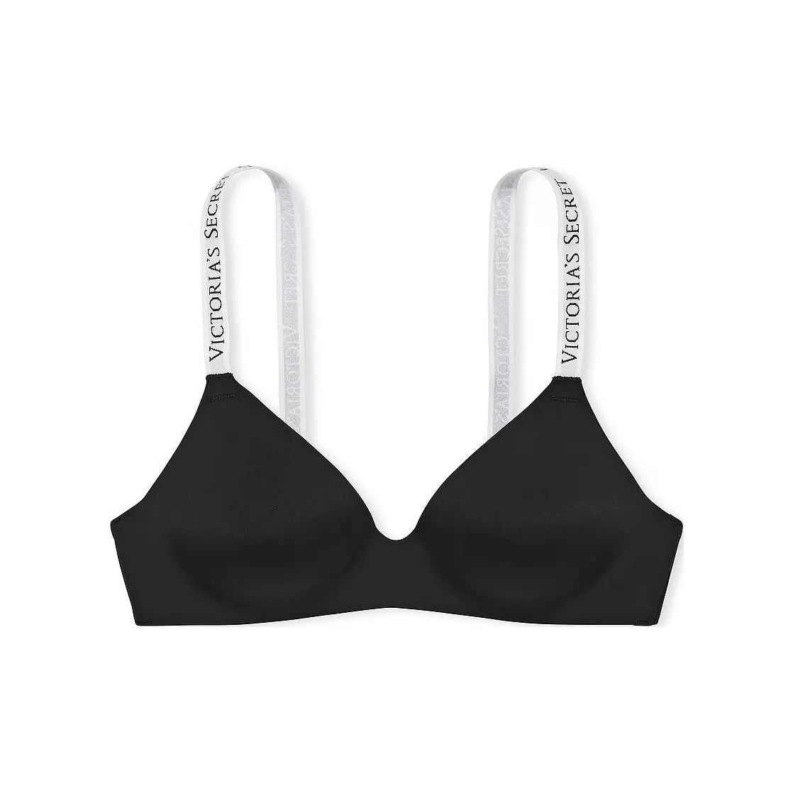 Victoria's Secret PINK THE T SHIRT Lightly Lined Wireless Bra/Black Bra Women's Black
