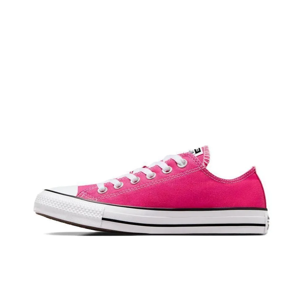 Converse Chuck Taylor All Star Износостойкие Низкие Кеды Унисекс Розовые Белые