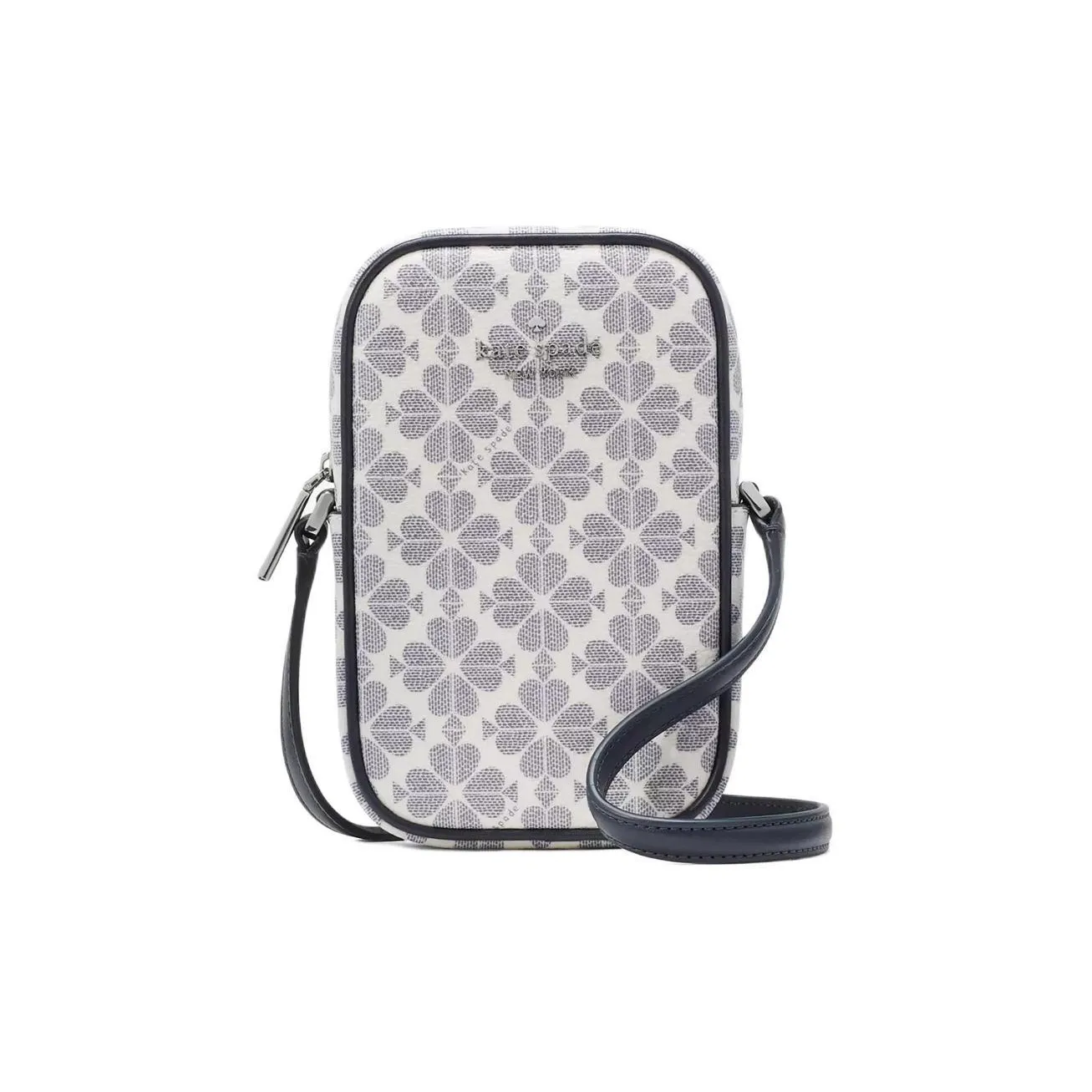 Kate Spade PVC Cell Phone Pouch, Shoulder Bag, Crossbody Bag Women's Marine Blue Multicolor