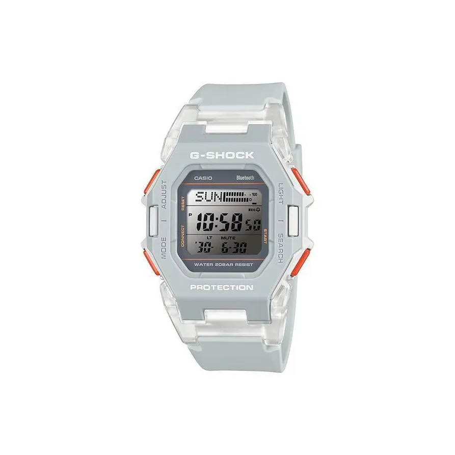 CASIO Кварцевый механизм Смола Ремешок Часы 46,3*41,5*11 мм Унисекс Серый циферблат