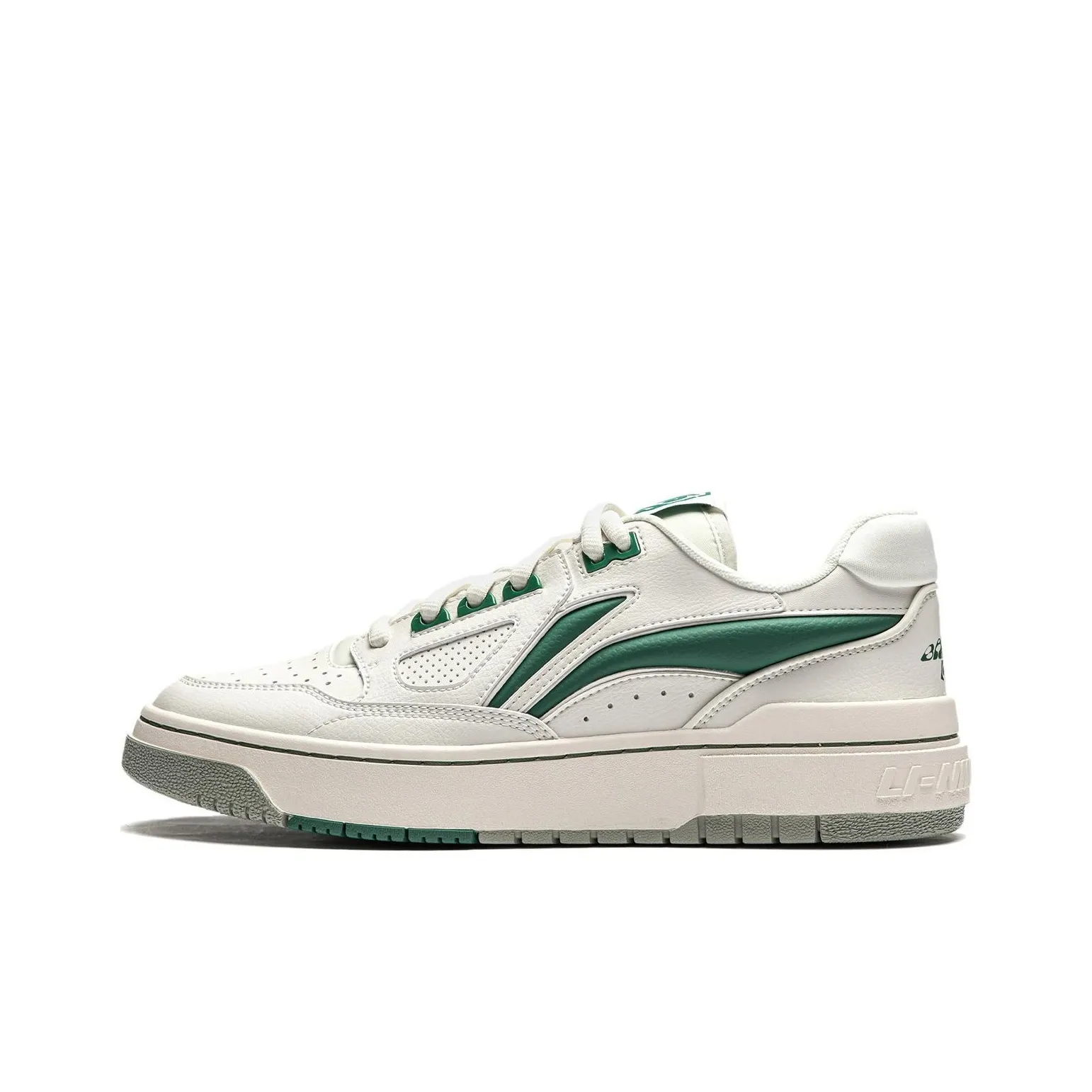 LiNing New Arrival Cushioning, Slip Resistant, Abrasion Resistant, Rebound Low Top Basketball Shoes Men's Beige Green