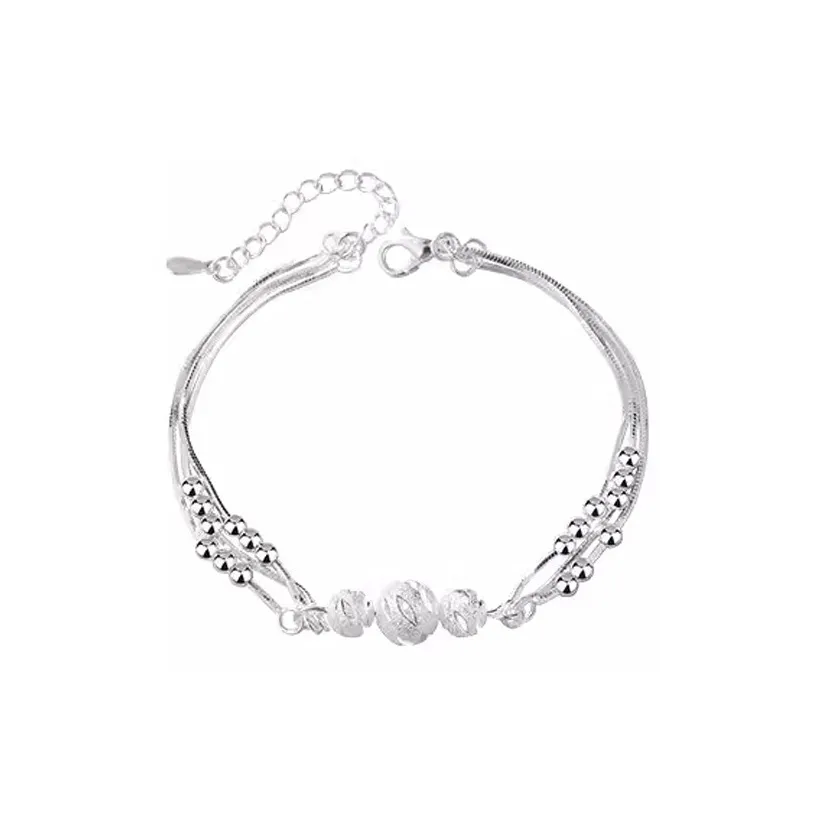 Сердце к сердцу 990 Серебряный Браслет на щиколотку Женские