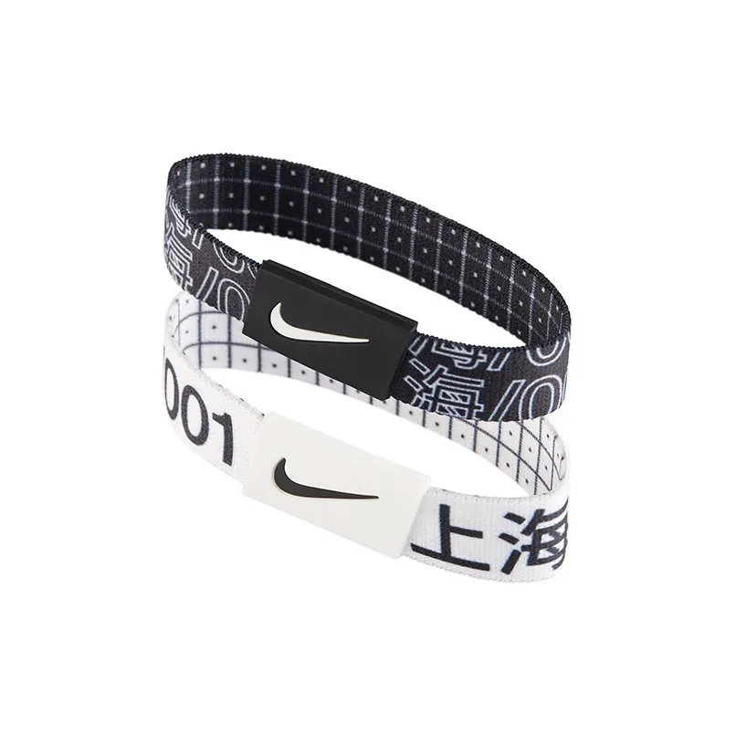 Nike Polyester Wristbands Unisex Black/White