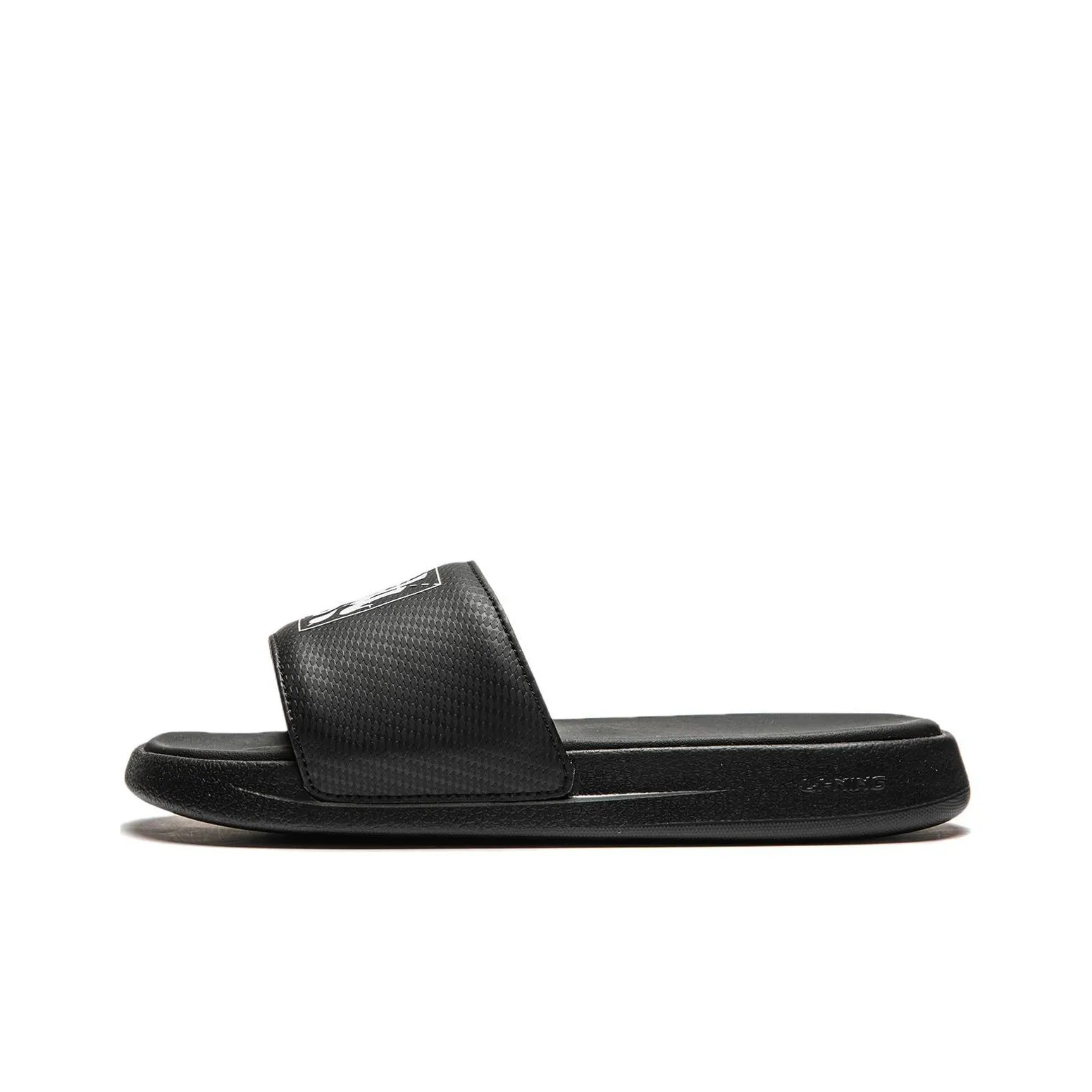 LiNing LN Slipper Slip Resistant Quick Dry Abrasion Resistant Slide Slippers Women's Black White